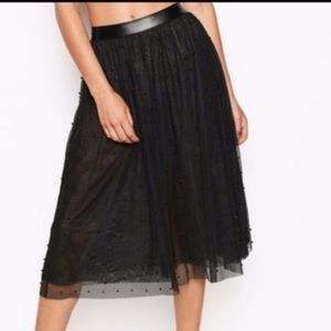 NWT vs sheer beaded skirt